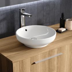 Ideal Standard i.life B Çanak Lavabo 400x400x140 mm, taşlanmış alt yüzey, batarya deliksiz, taşma delikli Beyaz uygulama örneği