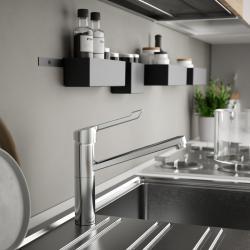 Ideal Standard Ceraflex Mutfak Armatürü 47x260x260 mm, 222 mm çıkış ucu projeksiyonu, 9 l/dk (3 bar) Krom uygulama örneği