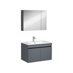 İsvea Tropea Lavabo Dolabı Antrasit 80 cm