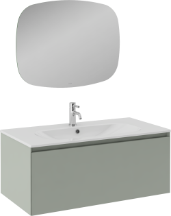 İsvea Coredo Lavabo Ünitesi, Çimento Gri 100 cm