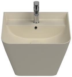 İsvea ColorISVEA Sott Aqua Asma Monoblok Lavabo 50 cm Fildişi