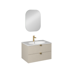 İsvea Infinity Lavabo Ünitesi Krem 80 cm