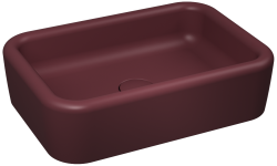İsvea ColorISVEA Curvo Tezgah Üstü Lavabo 60cm Rustik Bordo 60 cm