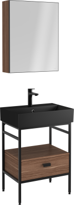 İsvea Fermo Çekmeceli Lavabo Ünitesi Victoria Ceviz 60 cm