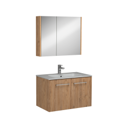 İsvea Combinato Lavabo Dolabı Kapaklı Atlantik Çam 80 cm