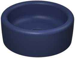 İsvea ColorISVEA Curvo Tezgah Üstü Lavabo 42 cm Isvea Mavisi