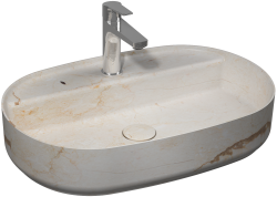 İsvea DecorISVEA Infinity Tezgah Üstü Lavabo 60 cm Travertino