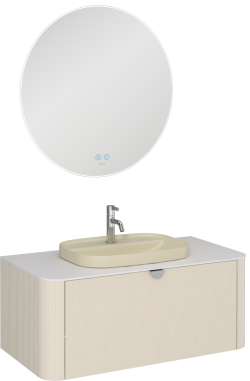 İsvea Infinity Raggio Lavabo Ünitesi Krem 100 cm
