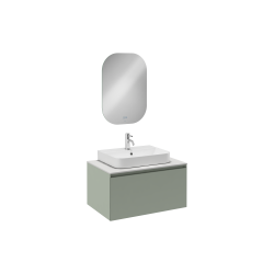İsvea Coredo İç Çekmecesiz Lavabo Ünitesi Çimento Gri 80 cm