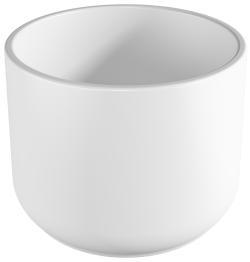 İsvea Allegro Tezgah Üstü Monoblok Lavabo 42 cm Beyaz