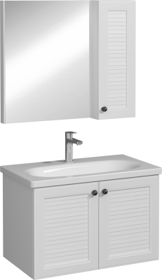 İsvea Mergo Lavabo Ünitesi Beyaz 80 cm