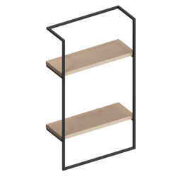 İsvea Kağıtlık Metal Açık Raf Cappucino 40 cm