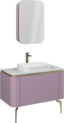 İsvea Gloria Lavabo Ünitesi Lila 100 cm