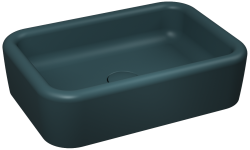 İsvea ColorISVEA Curvo Tezgah Üstü Lavabo 60cm Petrol Yeşili 60 cm