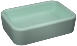 İsvea ColorISVEA Curvo Tezgah Üstü Lavabo 60cm Mint 60 cm