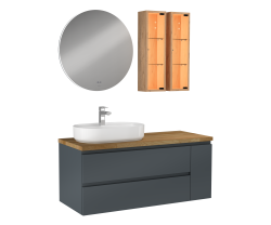 İsvea Luce Lavabo Ünitesi Antrasit 120 cm