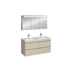 İsvea Roya Çift Hazneli Lavabo Ünitesi Kum Beji, Çift Çekmeceli 120cm 120 cm