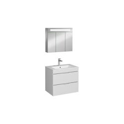 İsvea Roya Lavabo Ünitesi Beyaz, Çift Çekmeceli 70 cm