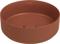 İsvea ColorISVEA Infinity Tezgah Üstü Lavabo 36 cm Terracotta