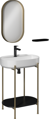 İsvea Puno Art Lavabo Ünitesi Beyaz Lavabo 60 cm