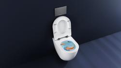 İsvea ColorISVEA Infinity Due CleanWash Asma Klozet Mat Beyaz VORTEX uygulama örneği
