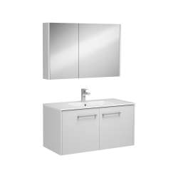 İsvea Combinato Lavabo Dolabı Kapaklı Beyaz 100 cm