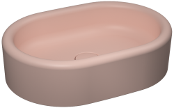 İsvea ColorISVEA Curvo Tezgah Üstü Lavabo 60 cm Somon