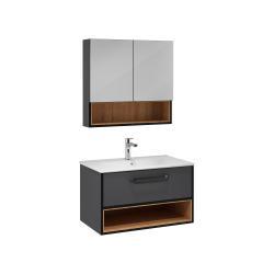 İsvea Ancora Lavabo Ünitesi Antrasit Detroit 80 cm