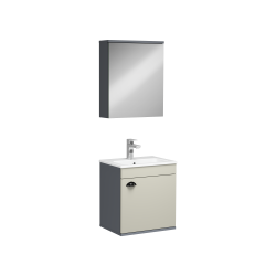 İsvea Modico Lavabo Dolabı Gri 50 cm