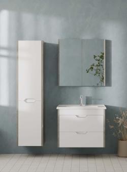İsvea Pavia Çekmeceli Lavabo Ünitesi Beyaz 80 cm