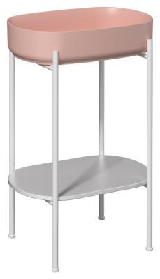 İsvea Puno Beyaz Lavabo Ünitesi Somon Lavabolu 55 cm