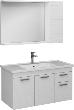 İsvea Platon Lavabo Ünitesi Beyaz 100 cm