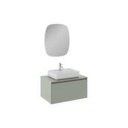 İsvea Coredo Lavabo Ünitesi Çimento Gri İç Çekmeceli 80 cm