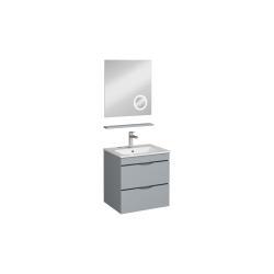 İsvea Roya Lavabo Ünitesi Açık Gri, Çift Çekmeceli 60 cm