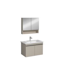 İsvea Terni Lavabo Dolabı Kül Gri 80 cm