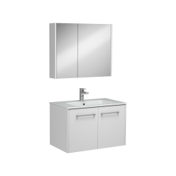 İsvea Combinato Lavabo Dolabı Kapaklı Beyaz 80 cm
