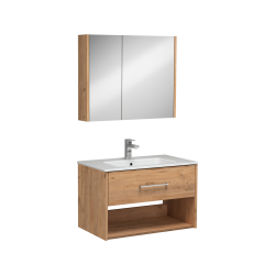 İsvea Combinato Lavabo Dolabı Tek Çekmeceli Atlantik Çam 80 cm
