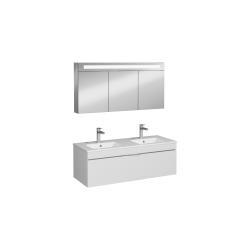 İsvea Roya Çift Hazneli Lavabo Ünitesi Beyaz, Tek Çekmeceli 120cm 120 cm