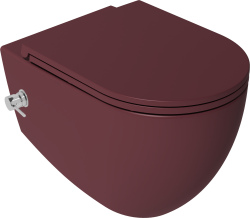 İsvea ColorISVEA Infinity Due CleanWash Asma Klozet Rustik Bordo VORTEX