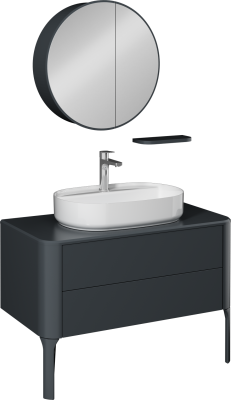İsvea Sogno Lavabo Ünitesi Antrasit 100 cm