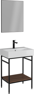 İsvea Fermo Raflı Lavabo Ünitesi Victoria Ceviz 60 cm