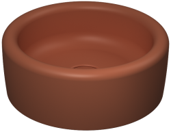 İsvea ColorISVEA Curvo Tezgah Üstü Lavabo 42 cm Terracotta