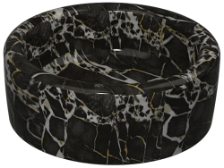 İsvea DecorISVEA Curvo Lavabo 42 cm Marmo Siyah