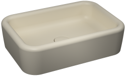 İsvea ColorISVEA Curvo Tezgah Üstü Lavabo 60cm Fildişi Fil Dişi 60 cm