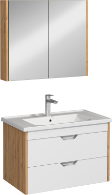 İsvea Pavia Çekmeceli Lavabo Ünitesi Beyaz Detroit 80 cm