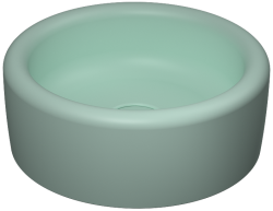 İsvea ColorISVEA Curvo Tezgah Üstü Lavabo 42 cm Mint