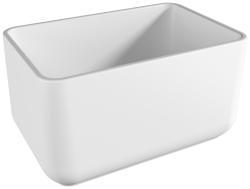 İsvea Allegro Tezgah Üstü Monoblok Lavabo 60 cm Beyaz