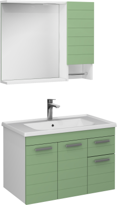 İsvea Platon Lavabo Ünitesi Yeşil 80 cm