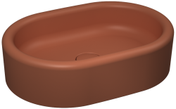 İsvea ColorISVEA Curvo Tezgah Üstü Lavabo 60 cm Terracotta