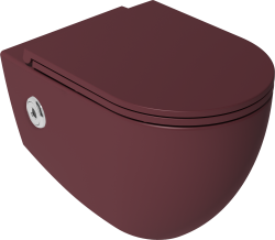 İsvea ColorISVEA Infinity Due SensoClean Asma Klozet Rustik Bordo VORTEX